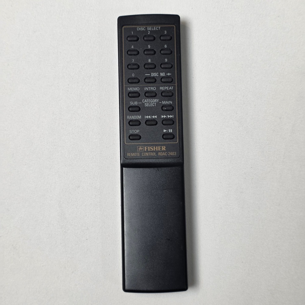 Fisher Remote Control RDAC-2403 Black‎ CD Player Audio Controller OEM TESTED